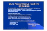 Biuro Konsultingowo-Handlowe DREM-EKO · Zakres oferty obejmuje realizacje o zakresie przepływu od 0,5 m 3/h do olbrzymich obiektów o przepływie 50.000 m3/h. Konstrukcja oraz parametry