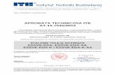 APROBATA TECHNICZNA ITB AT 15 7531/2013 - essve.plessve.pl/files/2016/06/APROBATA-TECHNICZNA-ITB-KOTWA-WPUSZCZANA... · my PN-EN 206- Zamocowania mogą być wykonywane zarówno w
