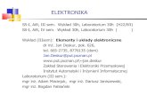 ELEKTRONIKA - etacar.put.poznan.pletacar.put.poznan.pl/jan.deskur/EL09s/wyklady_pdf/EL08s_w01... · Paul Horowitz, Winfield Hill, SZTUKA ELEKTRONIKI. tI,II, WKiŁ, 1997. EL08s –