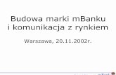 Budowa marki mBanku i komunikacja z rynkiem - Rynkologiarynkologia.pl/wp-content/uploads/2012/01/mbanklite.pdf · Skuteczne kreowanie marki w sieci polega na tworzeniu jej od ZERA?