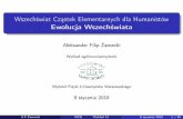 Wszechświat Cząstek Elementarnych dla Humanistów ...hep.fuw.edu.pl/u/zarnecki/wce17/wyklad13.pdf · Ogólna Teoria Względności W1916Einsteinzaproponowałnowe podejściedoopisugrawitacji.