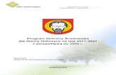 Program Ochrony Środowiska - dobczyce.pl Dobczyce [5].pdfZakład Analiz Środowiskowych Eko-precyzja DOBCZYCE 2016 . Program Ochrony Środowiska dla Gminy Dobczyce na lata 2017-2021