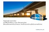 Spojrzenie mBanku na branżę Budownictwo infrastrukturalne · **W latach 2014-20 odpowiednikiem Programu Innowacyjna Gospodarka są Program Polska Cyfrowa oraz Program Inteligentny