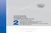 DZIENNIK PRAKTYK ZAWODOWYCH - Akademia Wychowania ...awf.wroc.pl/files_mce/DYDAKTYKA/Praktyki i obozy/2014/Fizjoterapia... · DZIENNIK PRAKTYK ZAWODOWYCH dla studentów studiów drugiego