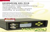 HORIZON HD-TC8 Nowy, funkcjonalny analizator ... TELE-satellite — Broadband & Fiber-Optic — 10-11/2009 — Jak poradzi sobie z deszczem sygnał w paśmie Ka? Wykorzystaliśmy spryskiwacz