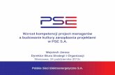 Polskie Sieci Elektroenergetyczne S.A. - ipma.pl · Polskie Sieci Elektroenergetyczne S.A. Agenda PSE S.A. Zarządzanie projektami jako element realizacji Strategii Standardy zarządzania