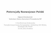 Potencjały Rozwojowe Polski - konferencjekrakowskie.pl · … wymuszą na nas nowy model •Wydatki Cisco na R&D w 2010: prawie 6mld USD –Wydatki R&D w Polsce (prywatne i publiczne)