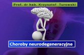 Prof. dr hab. Krzysztof Turowski - pswbp.pl · Choroba Alzheimera. Mechanizm •Postępujące zaburzeni czynności części mózgu, które są . odpowiedzialne za funkcje poznawcze.