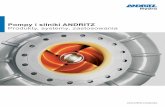 Pompy i silniki ANDRITZ - Produkty, systemy, zastosowania · elektrownie wodne Pompy odśrodkowe jednostopniowe EN733, ISO 2858/5193 Pompy odśrodkowe jednostopniowe Wirnik zamknięty,
