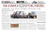 Luty 2015 nr 2 (31) Zginęli, by inni mogli cieszyć się ...slowopolskie.org/gazeta/Slowo_Polskie_n31.pdf · skie czołgi ukraińskiej granicy poin-formował także sekretarz generalny