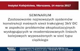 Prezentacja programu PowerPoint - ikolej.pl · konstrukcji nośnych sieci trakcyjnej 3kV DC w aspekcie problemów eksploatacyjnych występujących w modernizowanych liniach kolejowych