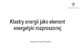 Klastry energii jako element energetyki rozproszonej · Relacje z OSD, sposób uregulowania współpracy (jeśli nie dotyczy). Wykorzystanie sieci dystrybucyjnych (elektroenergetyczne,