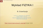 Dr hab. inż. Władysław Artur Woźniak Wykład FIZYKA Iwozniak/fizyka1_pliki/8_Grawitacja.pdf · Oznaczmy masęgrawitacyjnąciałaprzez m 1’a jego masębezładnąprzez m 1. Wtedy