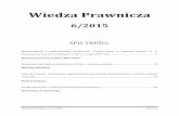 Wiedza Prawnicza · Prewencja i polityka kryminalna w Polsce – wybrane aspekty ... Porównanie regulacji prawnej nadania imienia dziecku w Polsce, ...