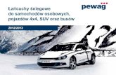 Łańcuchy śniegowe do samochodów osobowych, pojazdów ...pewag.pl/Files/pewag.pl/e2/e24aff74-a58e-44a2-a5a4-ca97b86bd508.pdf · snox PRO s(nox)olution! Łańcuchy pewag snox pro