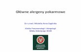 Dr n.med. Wioletta Anna Zagórska - pediatria1.wum.edu.pl · 2 frakcje białek- serwatkowe i kazeinowe, Bos domesticus ... właściwości uczulające, dlatego nieduże ilości białka