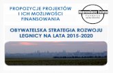 PROPOZYCJE PROJEKTÓW I ICH MOŻLIWOŚCIrabczenko.pl/wp-content/uploads/2014/08/analiza-prezentacja.pdf · •uzbrojenie terenówinwestycyjnych należącychdo Miasta (w tym tzw. „pól