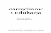 Zarządzanie i Edukacja - warszawa.janski.edu.pl · Środowisko przyrodnicze w gospodarce lokalnej . . . . . . . . 189 . Joanna Kizielewicz Zarządzanie rozwojem turystyki na szczeblu