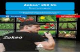 Zakeo 250 SC - adama.com · Pozytywny wpływ na zdrowotność roślin zauważalny jest aż do 8 tygodni od zastosowania. Azoksystrobina znana jest od wielu lat na całym świecie
