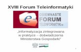 XVIII Forum Teleinformatykiforumti.pl/18Forum/prezentacje/Christow_S.pdf · 10/6/2010 · Prezentacja Formaty Zawartość Protokoły Dostarczanie Dostępność (komunikacja) Specyfikacja