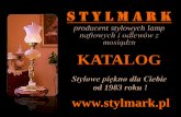 producent stylowych lamp naftowych i odlewów z mosiądzu ...centrumoswietlenia.pl/download/article/900/Katalog_Stylmark_2014.pdf · klosz „tulipan” z bezbarwnego, piaskowanego