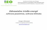 Odnawialne źródła energii - pie.pl · Polityka energetyczna, w zależności od realizowanego wariantu stwarza ... Porównanie historycznych emisji SOx i NOx na terenie Polski i