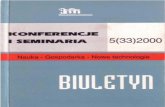 Konferencje i Seminaria 5(33)2000 - Biuro Studiów i Ekspertyzbiurose.sejm.gov.pl/teksty_pdf_00/kis-33.pdf · gałęzi przemysłu opartych na nowoczesnych technologiach (elektronika,