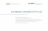 DOBRA INWESTYCJA - | Uniwersytet Warszawski · lingwistyka stosowana, lingwistyka komputerowa, humanistyka cyfrowa, translacja i przekład audiowizualny, socjolingwistyka, komunikacja,
