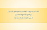 Procedury organizowania i przeprowadzania egzaminu ...gimplochocin.pl/podstr/dokumenty/Procedury organizowania i... · Uczeń wpisuje nr pesel i kod ucznia na pierwszej stronie zeszytu