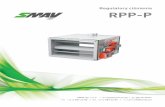 RPP-P - smay.pl · Przeznaczenie 78 wersja 5.2.8 Regulator ró¿nicy ciœnieñ RPP-P przeznaczony jest do regulacji ciœnienia w pomieszczeniach szczelnych oraz przewodach ...
