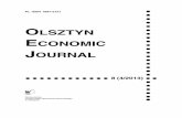 OLSZTYN ECONOMIC JOURNAL - uwm.edu.pl · pl issn 1897-2721 olsztyn economic journal 8 (4/2013)