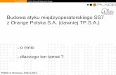 Budowa styku międzyoperatorskiego SS7 z Orange Polska S.A ... · Lp. Operator SN w której jest przydzielony zakres numeracji WSN Zakres numeracji Stawka za zakończenie połączenia