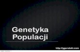 Genetyka Populacji - Grzegorz Góralskiggoralski.pl/files/genetyka/06-Genetyka_Populacji.pdf · W populacji krów rozpatrujemy allele R i R'. Homozygoty RR s㶁 czerwone, heterozygoty