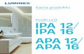 Profil LED Profile LED / LED-Profil IPA 12 IPA 16 APA 12 ...lumines.uk/aktualnosc/katalog/profil-lumines-ipa1216-sufitowy,2389.pdf · Kart oduktu Data sheet / Produktkarte Profil