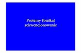 Proteiny (bia sekwencjonowanie - MALDI ToFmaldi.ch.pw.edu.pl/pomiary/Artykuly/sekwencjonowanie bialek.pdf · Bia ko redoks bierze udzia w oddychaniu komórki i apoptozie • Struktura: