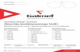 Zbiornika kombinowanego SG(K) - galmet.com.pl · Dostarczonego kabla dwubiegunowego, łączącego anodę CORREX oraz potencjometr wtykowy nie wolno przedłużać. 2. Przypadkowa zmiana
