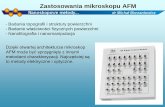 Zastosowania mikroskopu AFM - adam.mech.pw.edu.pladam.mech.pw.edu.pl/~marzan/AFM_vol4a.pdf · Dzięki otwartej architekturze mikroskop AFM może być sprzęgnięty z innymi metodami
