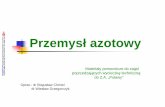 Przemysł azotowy - ztch.umcs.lublin.plztch.umcs.lublin.pl/materialy/przem_azot_bch.pdf.pdf · proces WTKCO NTKCO Konieczne jest głębokie usuni ęcie zwi ązków zawieraj ących