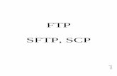 FTP SFTP, SCP - Trener ITtrener-it.pl/old/materialy/LINUX_ftp_scp.pdf · FTP (File Transfer Protocol) – opiera się na modelu klient serwer. Istnieją dwa typy usług FTP – uwierzytelnione
