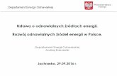Prezentacja programu PowerPoint - TargiEnergii - Strona głównatargienergii.pl/images/files/2016/prezentacje/1_2... · 2016-10-10 · Udziai energii z OZE w koñcowym zuŽyciu energii
