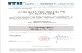 AT-15-5101 2015 Aprobata ITB - pol.sika.com · objetego Aprobatq Technicznq ITB AT-15-5101/2015 dokonuje Producent (lub jego upowaŽniony przedstawiciel), majqcy siedzibe na terytorium