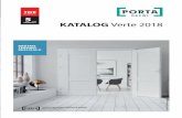 LAT GWARANCJI KATALOG Verte 2018 - porta.com.pl · KATALOG Verte 2018 kolekcja Porta VERTE HOME G.4, Porta VERTE PREMIUM, grupa C okleina Portadecor, Biały, str. 26 Kolekcje Drzwi