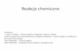 Prezentacja programu PowerPoint - home.umk.plkesy/Analiza_chemiczna/Wyklad3_SAD.pdf · Reakcja chemiczna –proces, w wyniku któregopierwotna substancja zwana substratem przemienia
