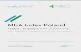 M&A Index Poland · 2018-12-12 · Łączna liczba transakcji* O raporcie: Wprowadzenie 199 (2018) Wartość największej transakcji** 4,2 mld PLN (Przejęcie ok. 37% pakietu akcji