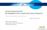 Zostań ekspertem KE jak wygląda proces rejestracji i praca ...czp.pcz.pl/files/Jak_zostac_ekspertem_2017.pdfZostań ekspertem KE- jak wygląda proces rejestracji i praca eksperta