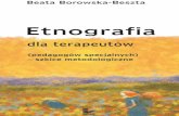 Etnografi a dla terapeutów - m.publio.plm.publio.pl/files/samples/b4/90/4a/48834/Etnografia_dla_terapeutow_demo.pdf · etnografi czne są częścią rozprawy doktorskiej pt. Konfl