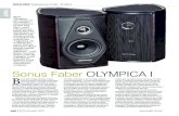 Sonus Faber OLYMPICA I - audio.com.pl · zastosowana w Cremonie Auditor, natomiast w Olympicach… wraz z 15-tką pojawia się membrana „pomarszczona”, taka, na jaką miałem