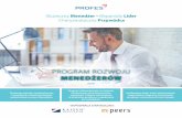 PROGRAM ROZWOJU - profes.com.pl · swoich kompetencji: mocnych stron i obszarów niezbędnych do rozwoju. To z kolei pozwoli zaplanować długość i zakres ścieżki szkoleniowej.