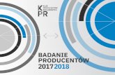 Badanie Producentów 2018 - kpr.sar.org.plkpr.sar.org.pl/wp-content/uploads/2019/07/Badanie-Producentow-2018.pdf · Wstęp OPIS I DEFINICJE Deﬁnicje na użytek badania Klient polski
