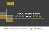 20 odsłon PPE vs PPK Możliwość rezygnacji przez uczestnika z opłacania składek na podstawie pisemnej deklaracji złożonej podmiotowi zatrudniającemu. Co dwa lata od 1 kwietnia